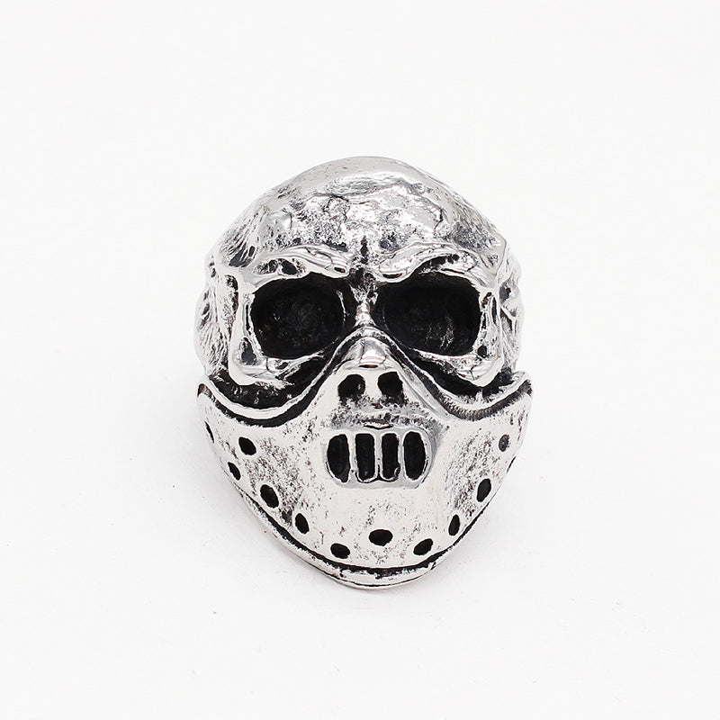 Gas Mask Skull Ring