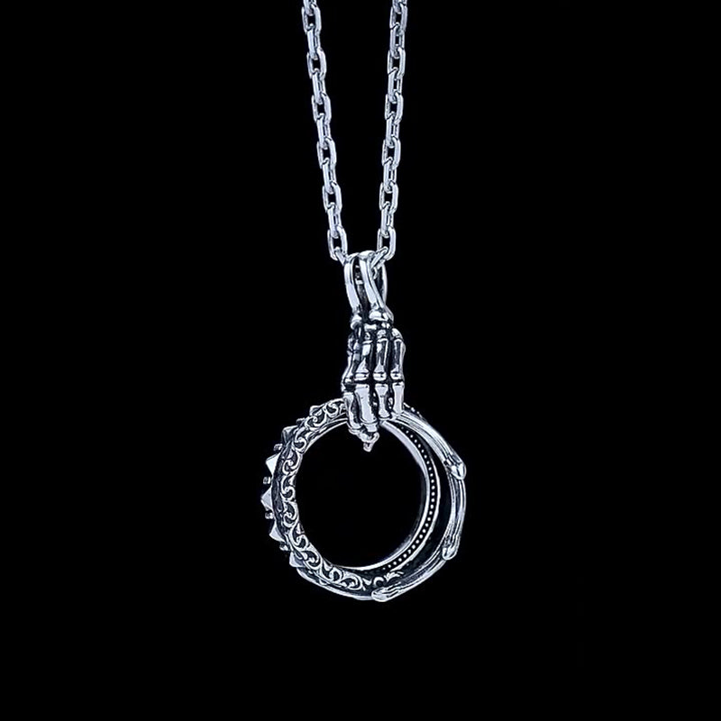 Ring of Hope Skull Necklace