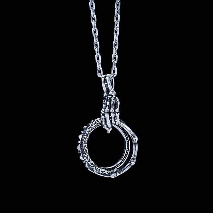 Ring of Hope Skull Necklace
