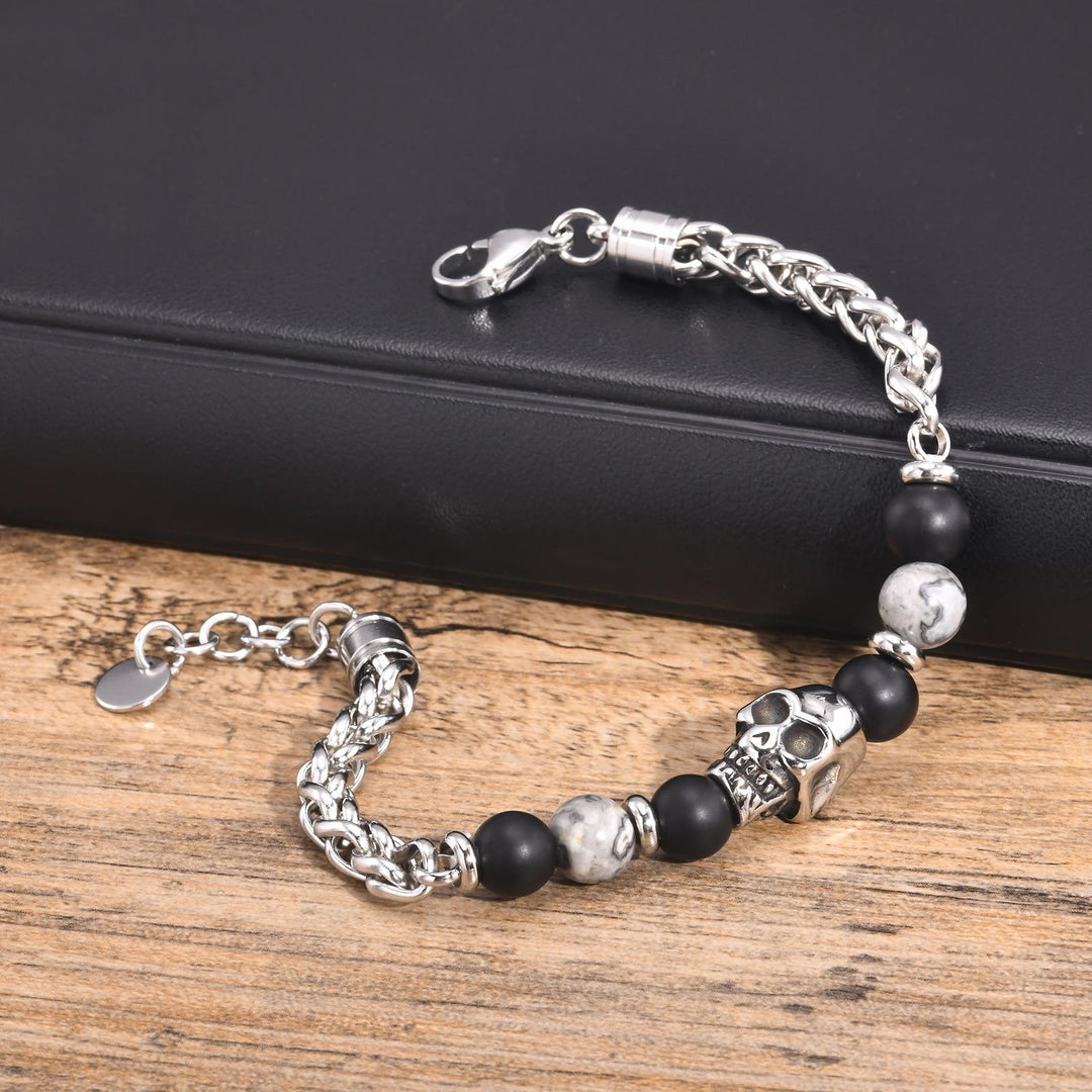Skull Agate Bracelet