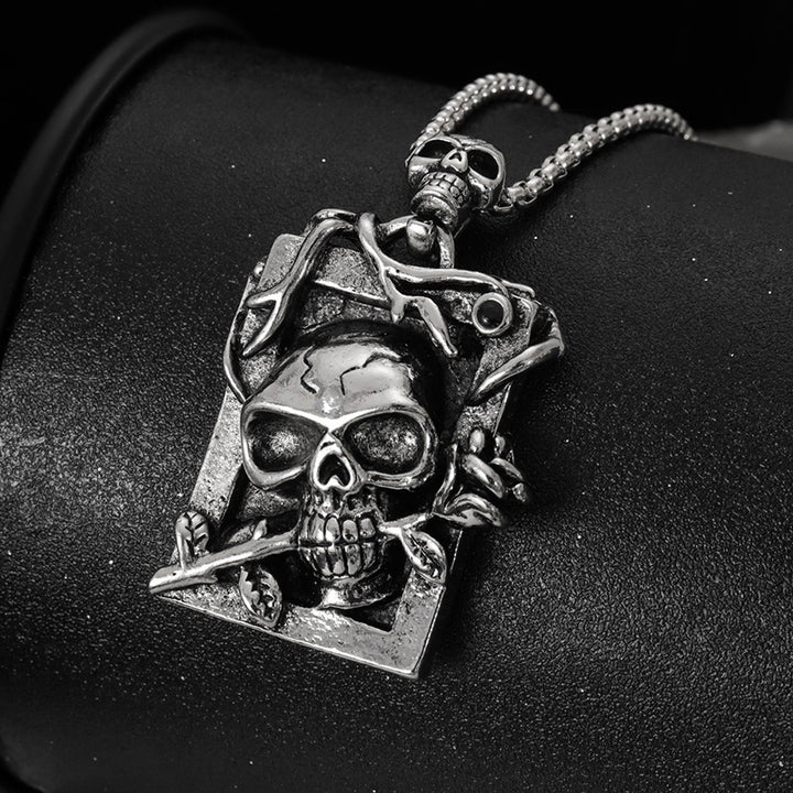 Skull Rose Necklace