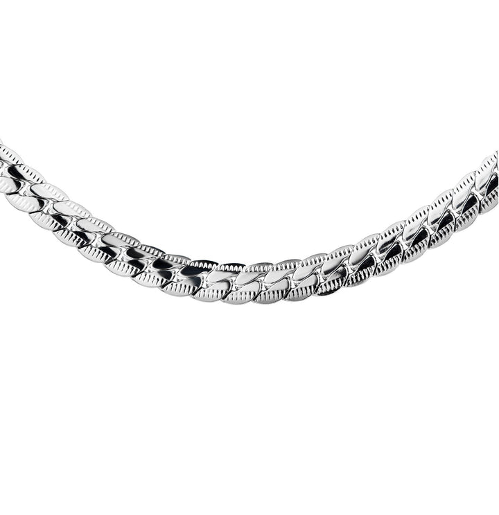 Hip Hop Style Gold Embossed Textured Necklace