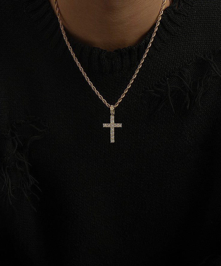 Shiny Cross Pendant Necklace