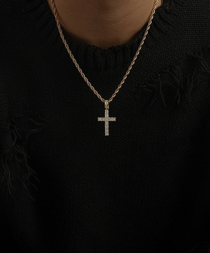 Shiny Cross Pendant Necklace