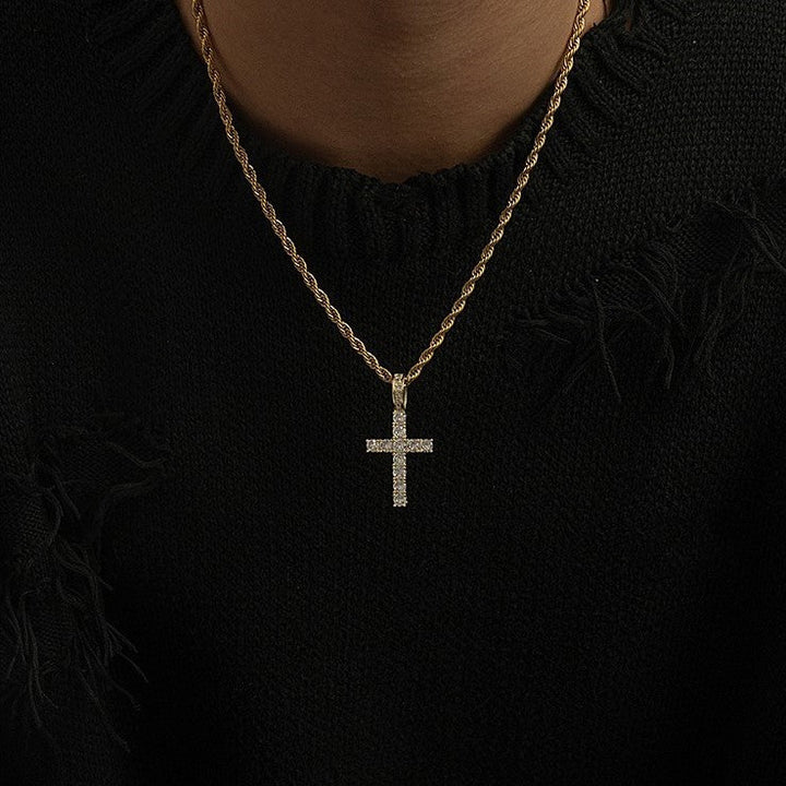 Shiny Cross Pendant Necklace