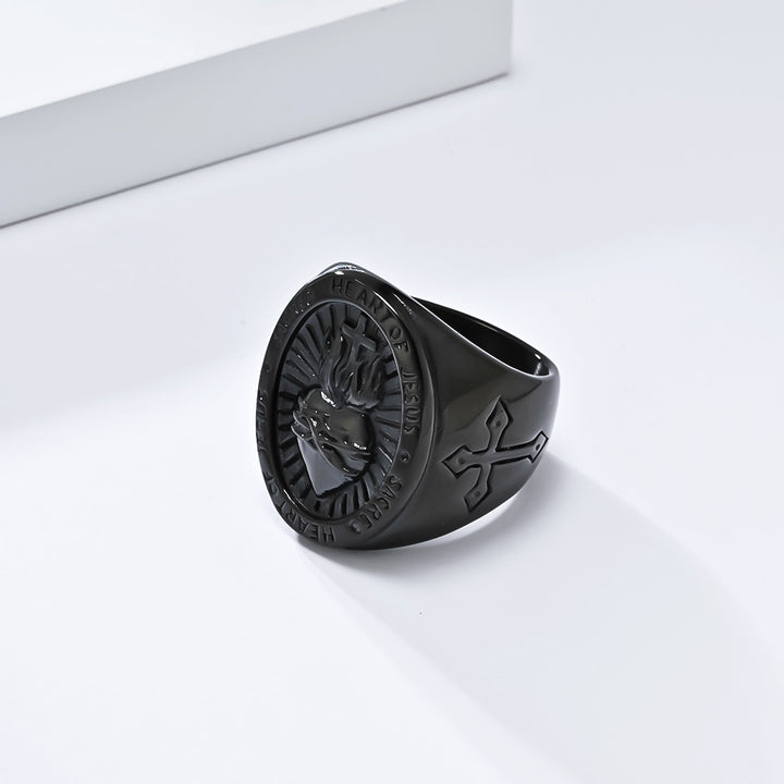 Sacred Heart of Jesus Cross Ring