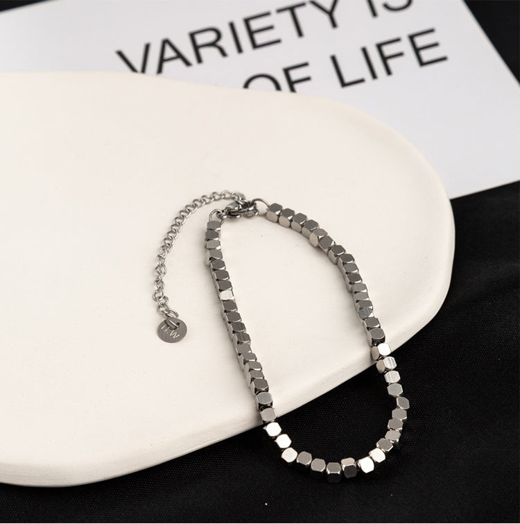 Hematite Bead Bracelet
