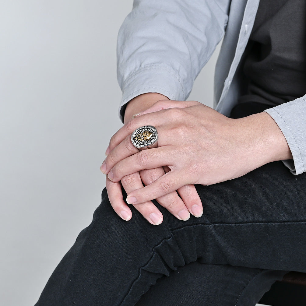 Sacred Heart of Jesus Cross Ring