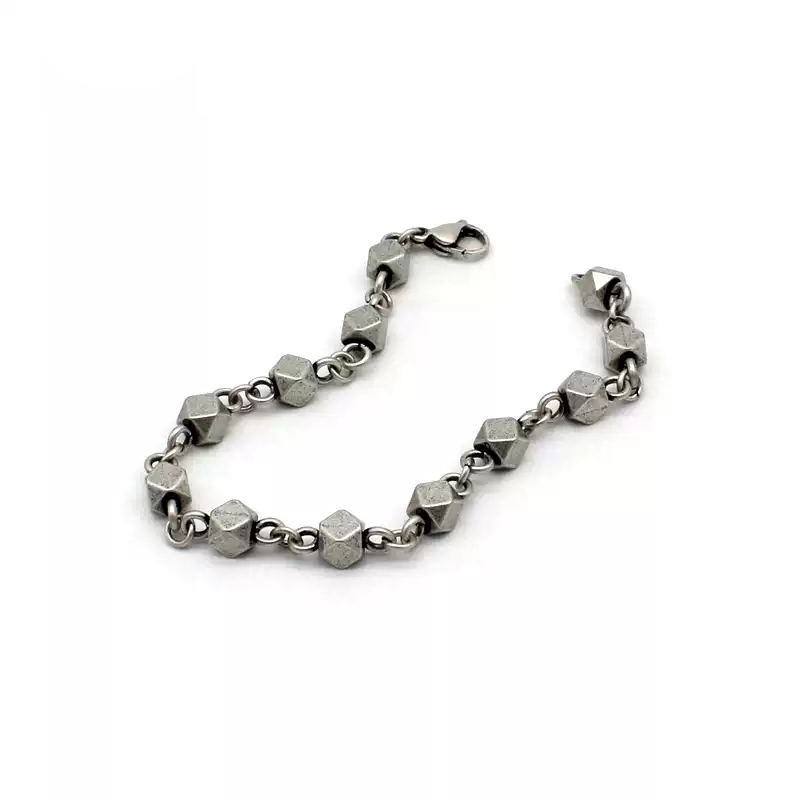 Vintage Geometric Cube Bracelet