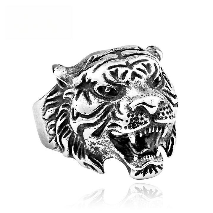 Roaring Tiger Head Ring