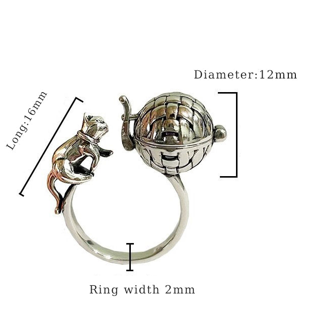 Aromatherapy ball and cat ring