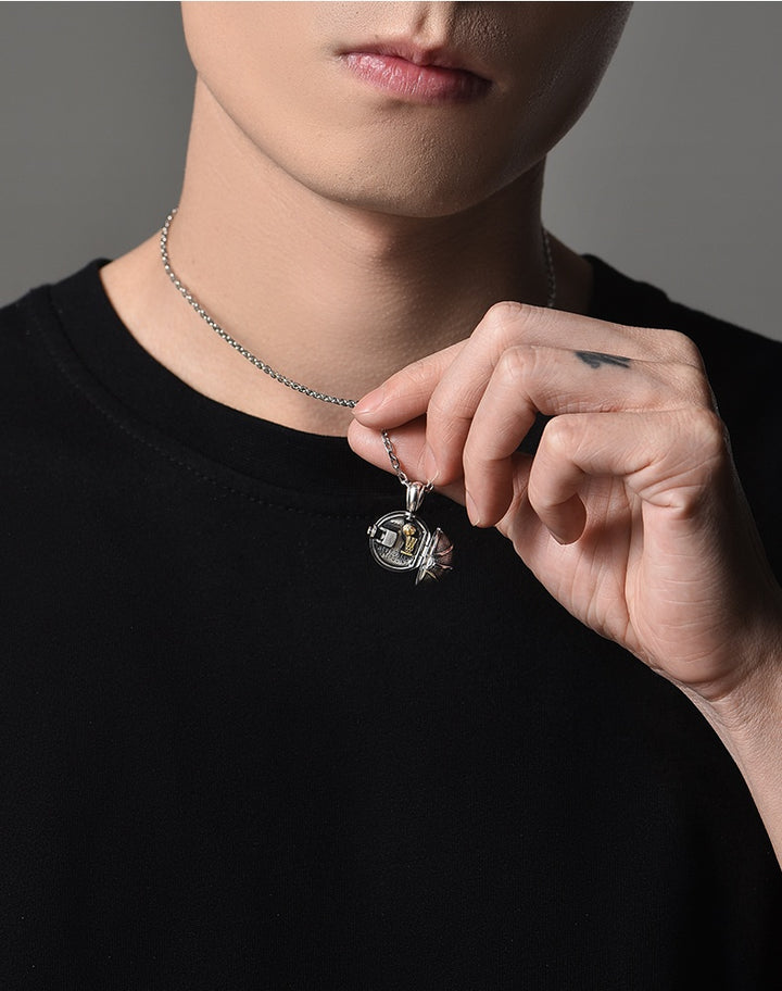 3D basketball necklace