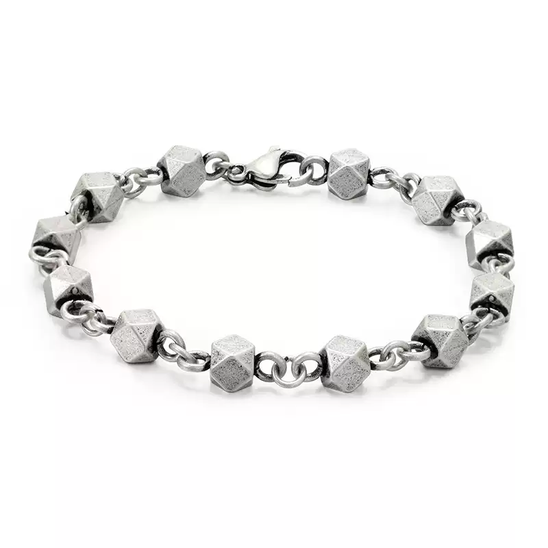 Vintage Geometric Cube Bracelet