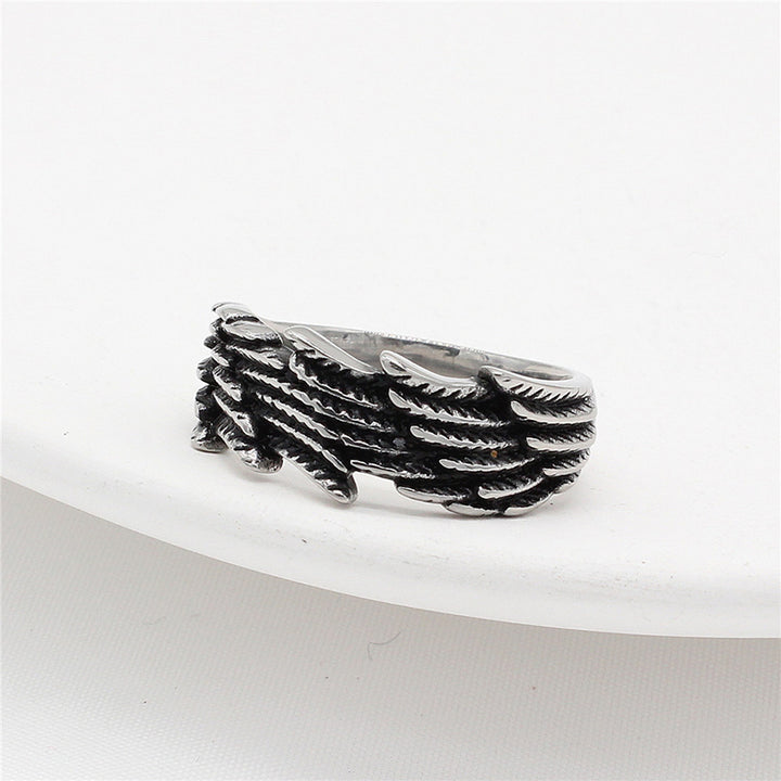 Vintage Wings Feather Ring