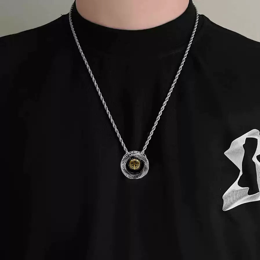 Mobius Loop Lucky Bead Necklace
