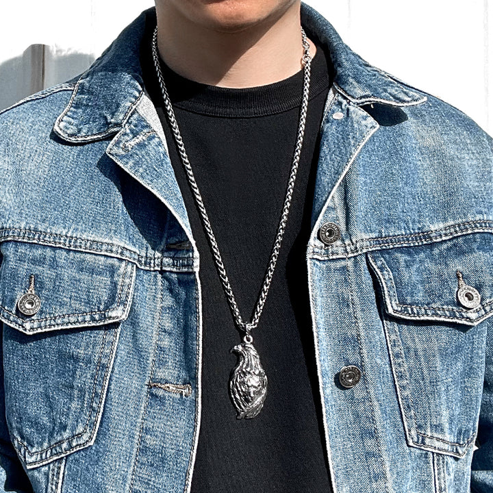 Silver Aegis · Eagle Wolf Badge