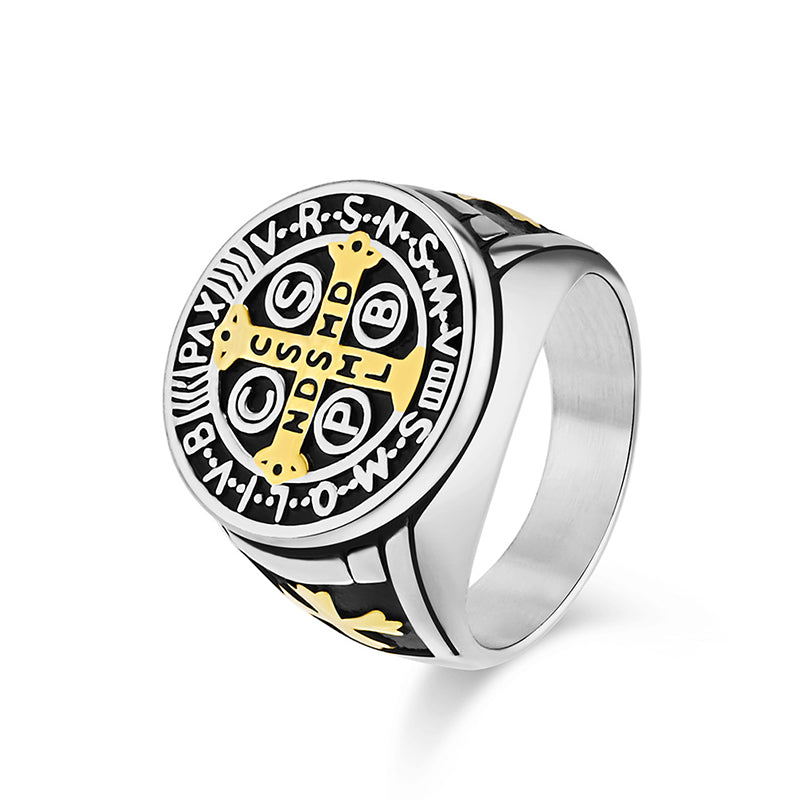 Vintage Cross Signet Ring