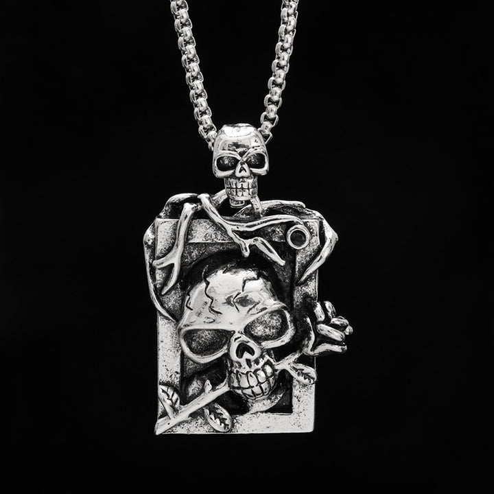 Skull Rose Necklace