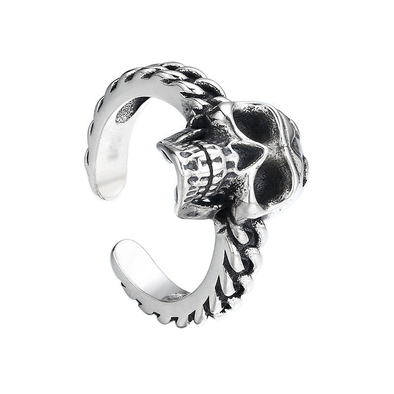Skull Open-Band Ring