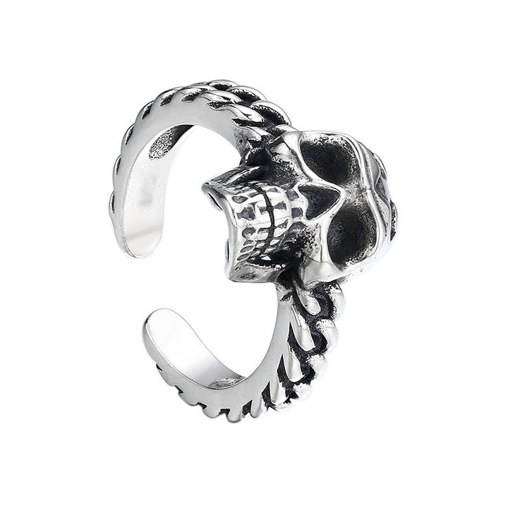 Skull Open-Band Ring