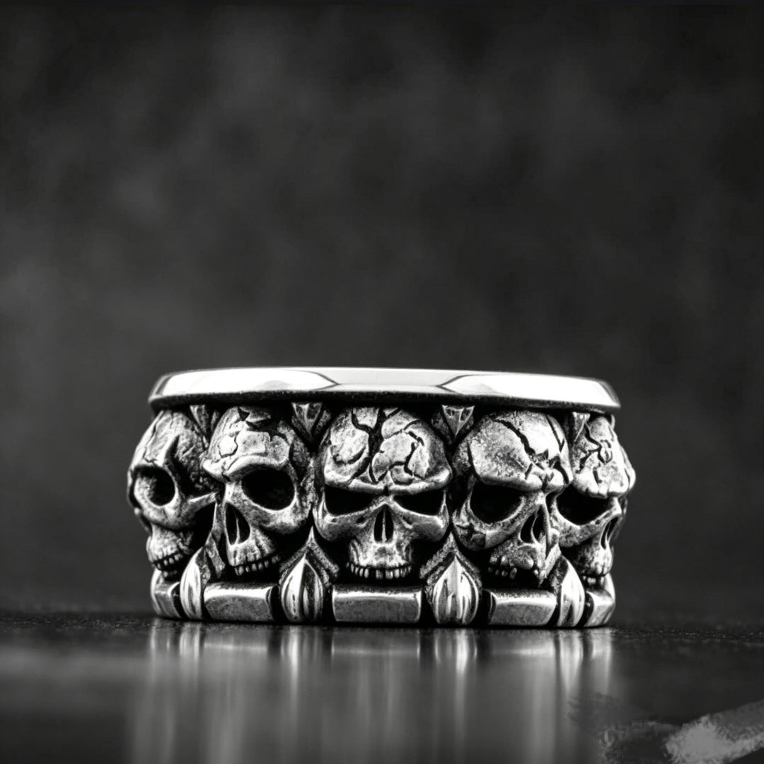 Multi-skull ring