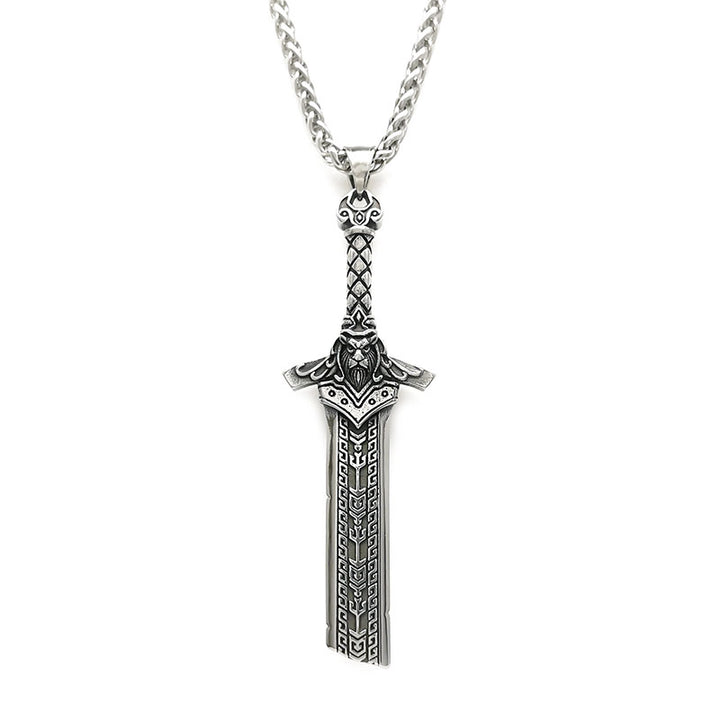 Viking King Broken Sword Necklace