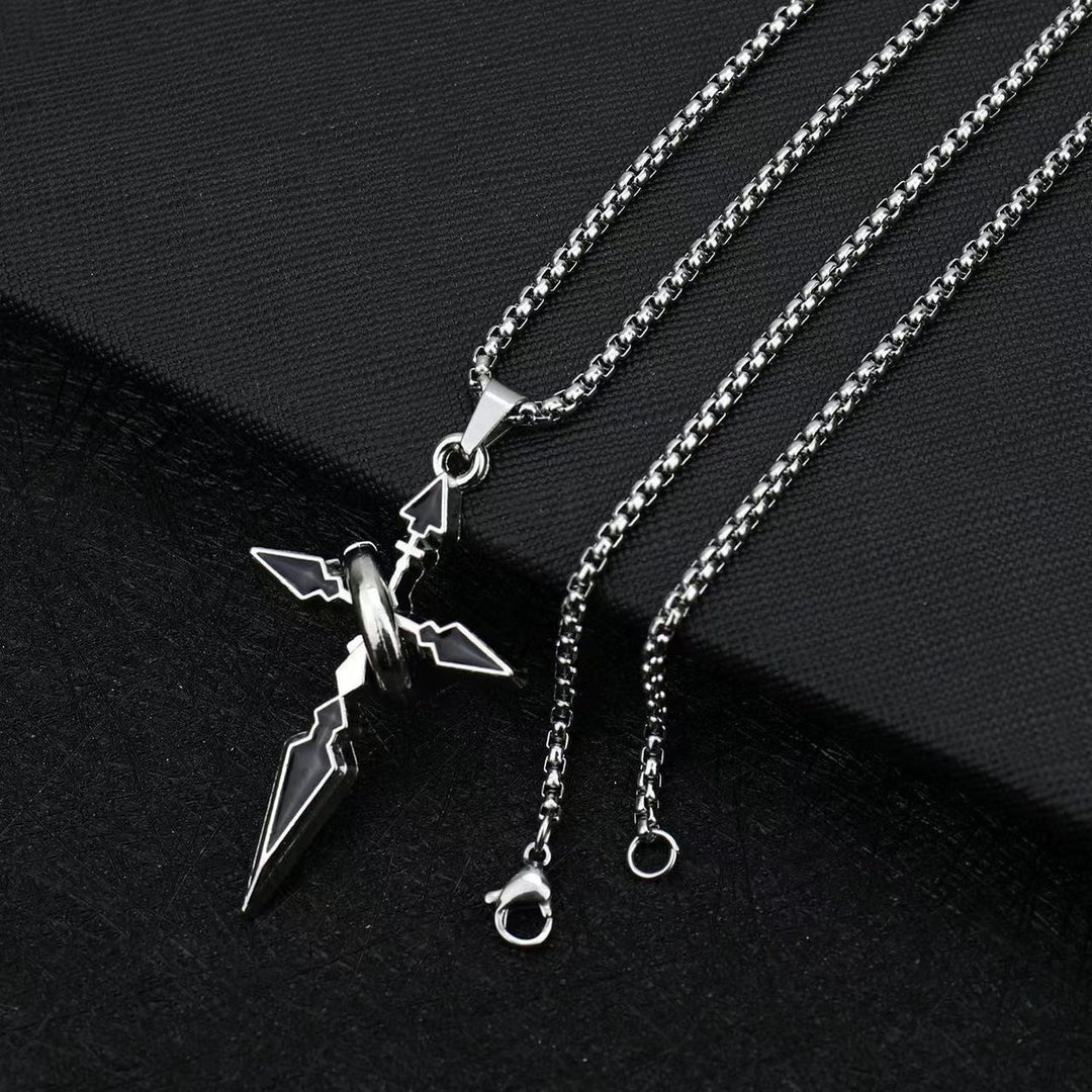 Ring Wrap Cross Necklace