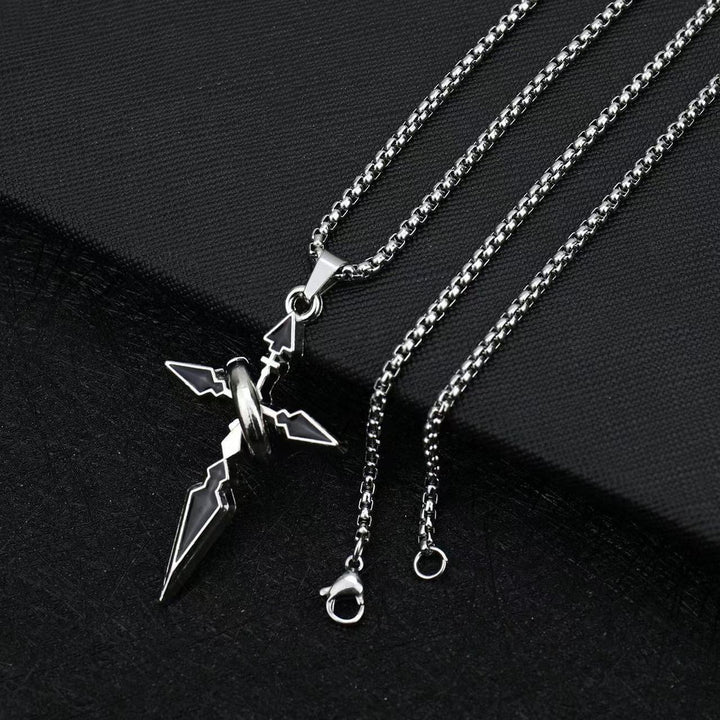 Ring Wrap Cross Necklace