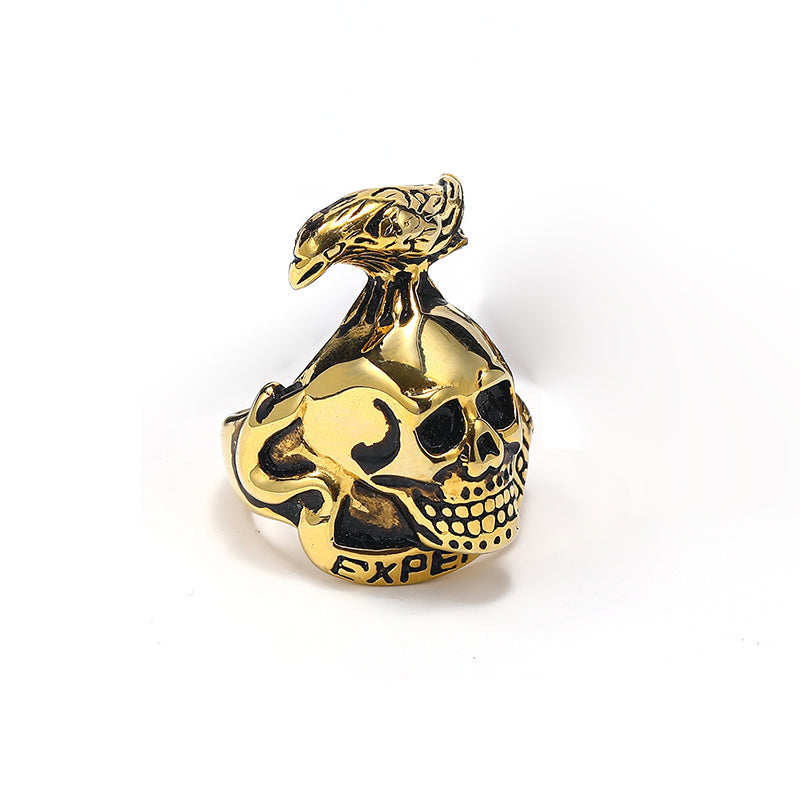Crow Skull Ring