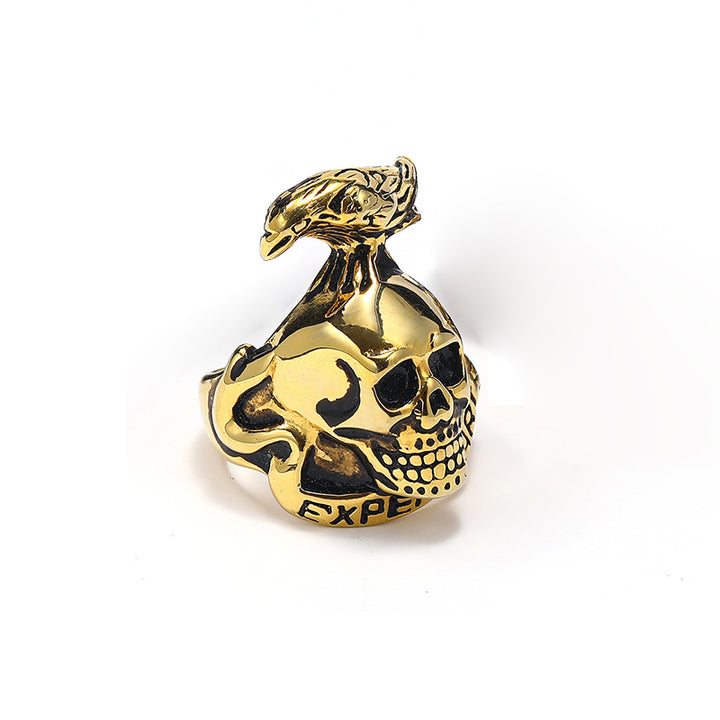 Crow Skull Ring