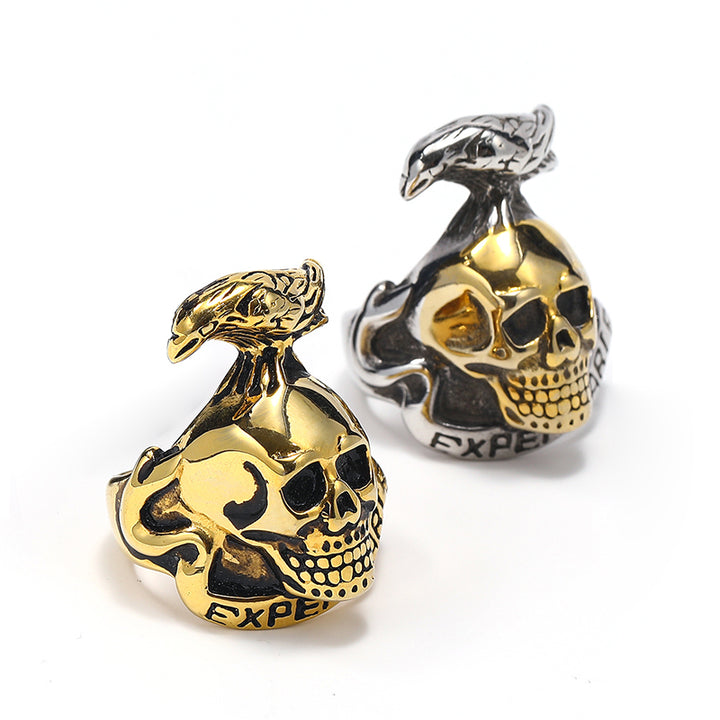Crow Skull Ring
