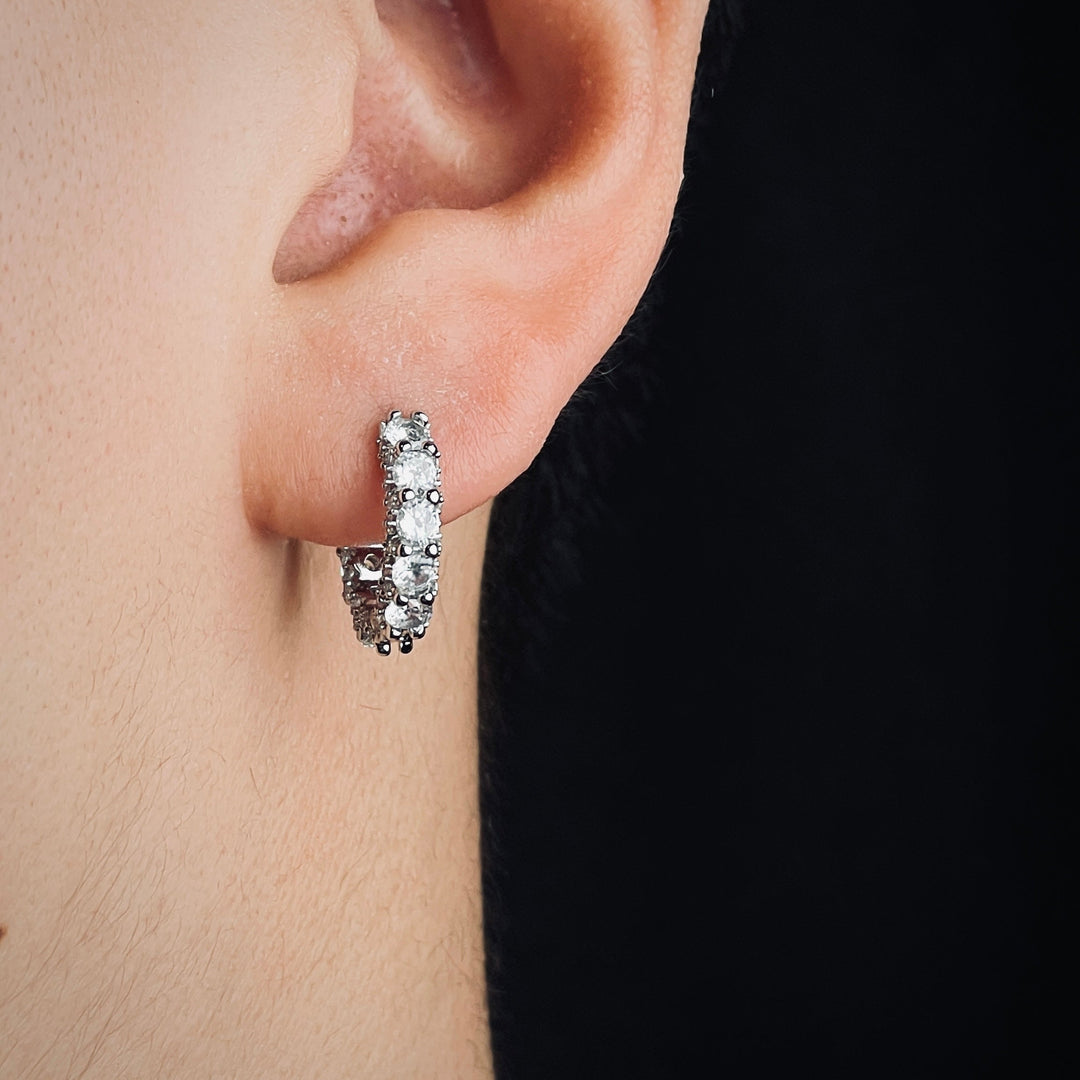 Diamond eternity earrings