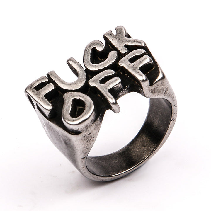 Personalized FUCKOFF Ring
