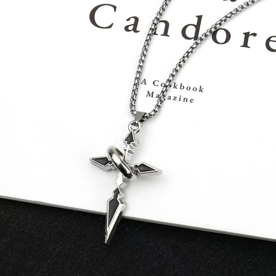 Ring Wrap Cross Necklace