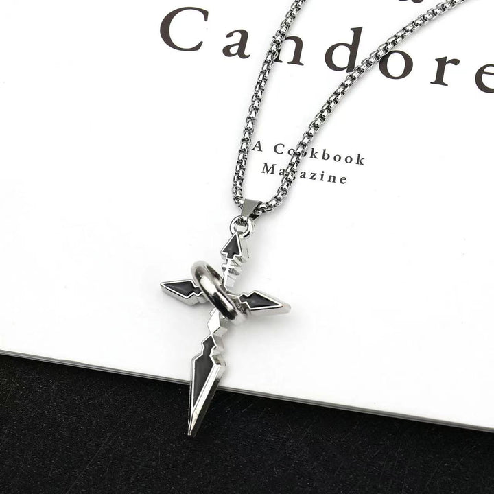 Ring Wrap Cross Necklace