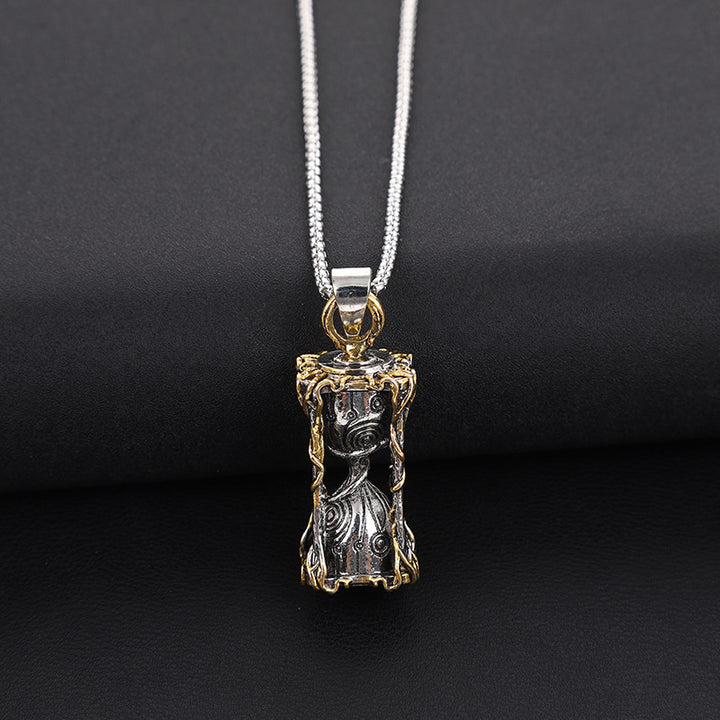 Vintage hourglass necklace