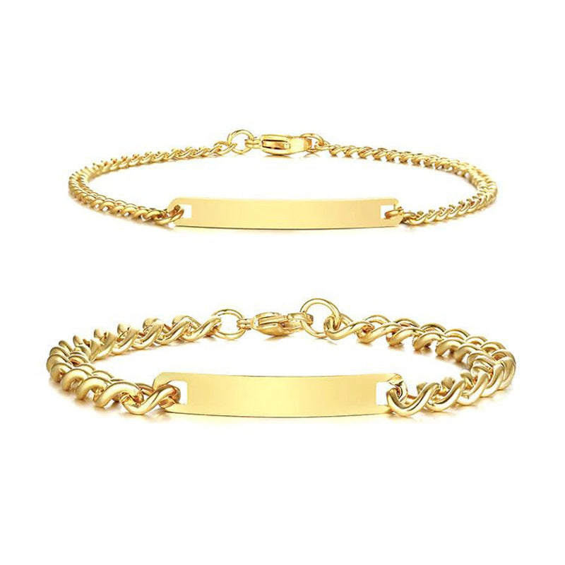 Customized nameplate bracelet