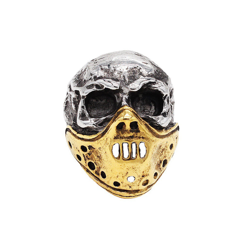 Gas Mask Skull Ring
