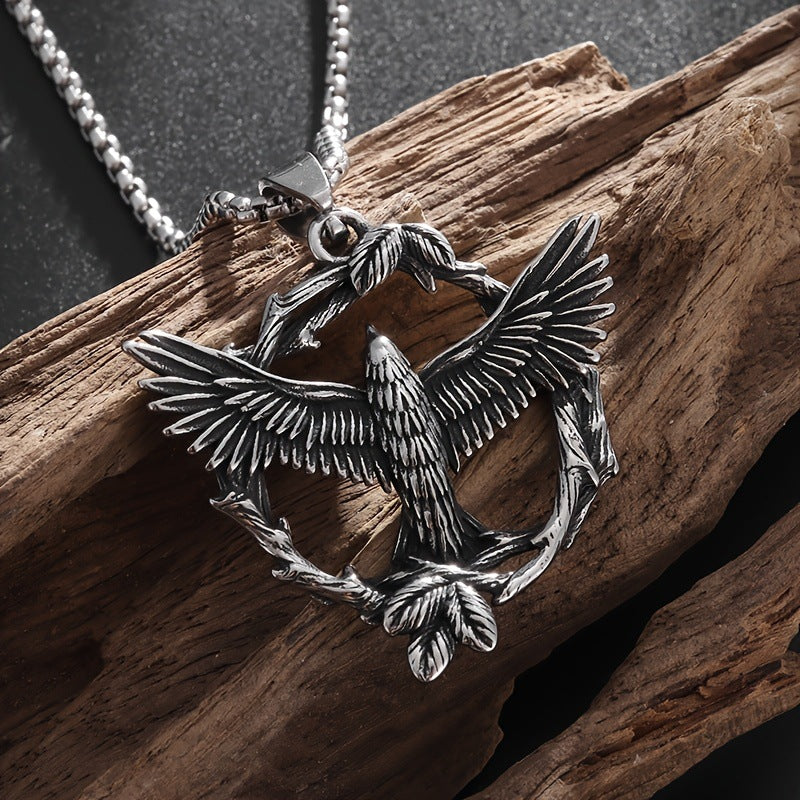 Eternal Vine·Flying Eagle Necklace