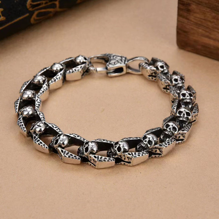 Punk style skull bracelet