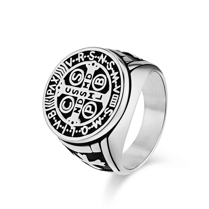 Vintage Cross Signet Ring