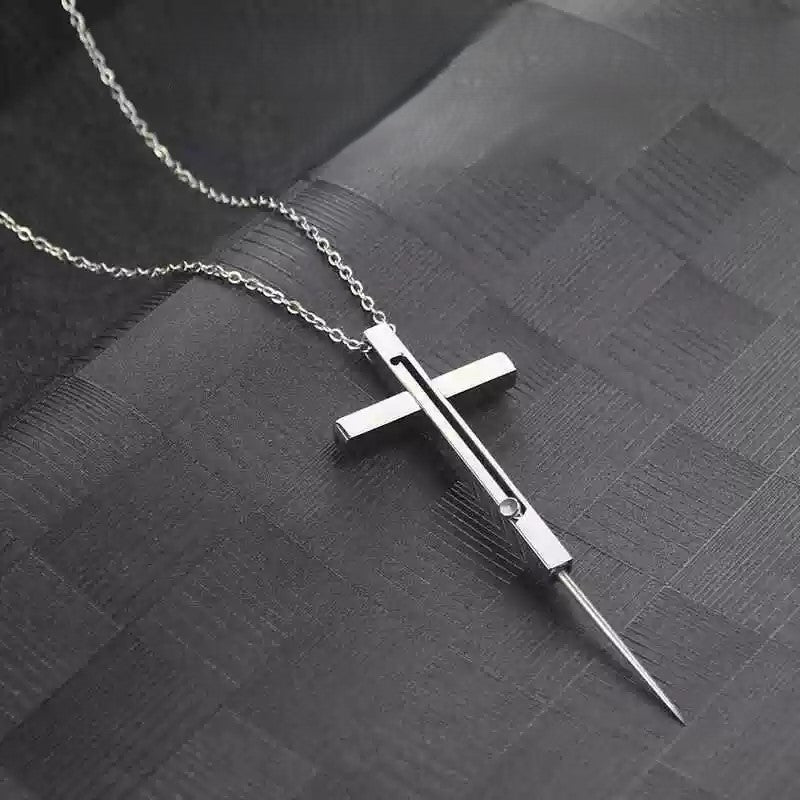 Self-Defense Cross Necklace