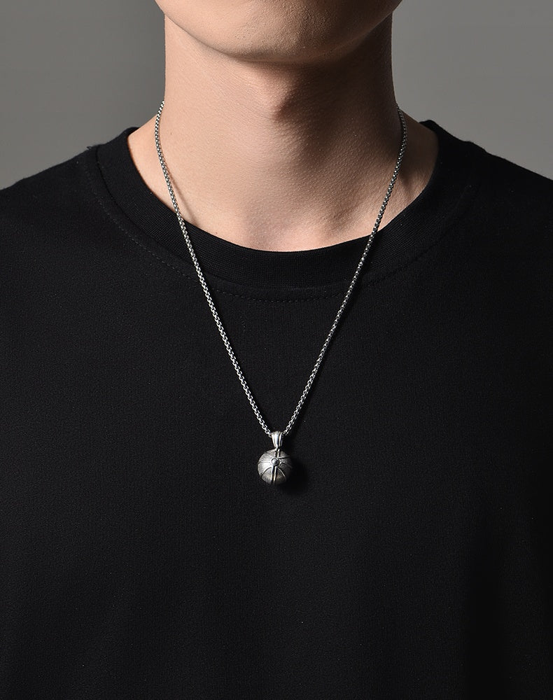3D basketball necklace