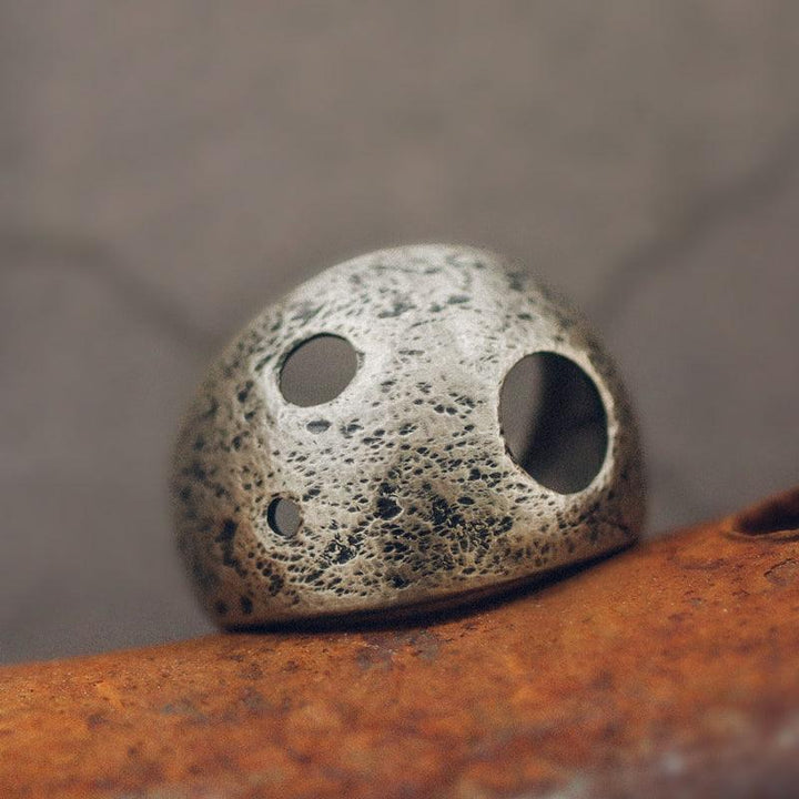 Vintage Textured Wide Cutout Ring
