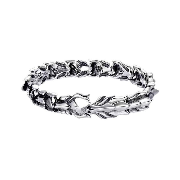 Sterling Silver Dragon Bone Bracelet