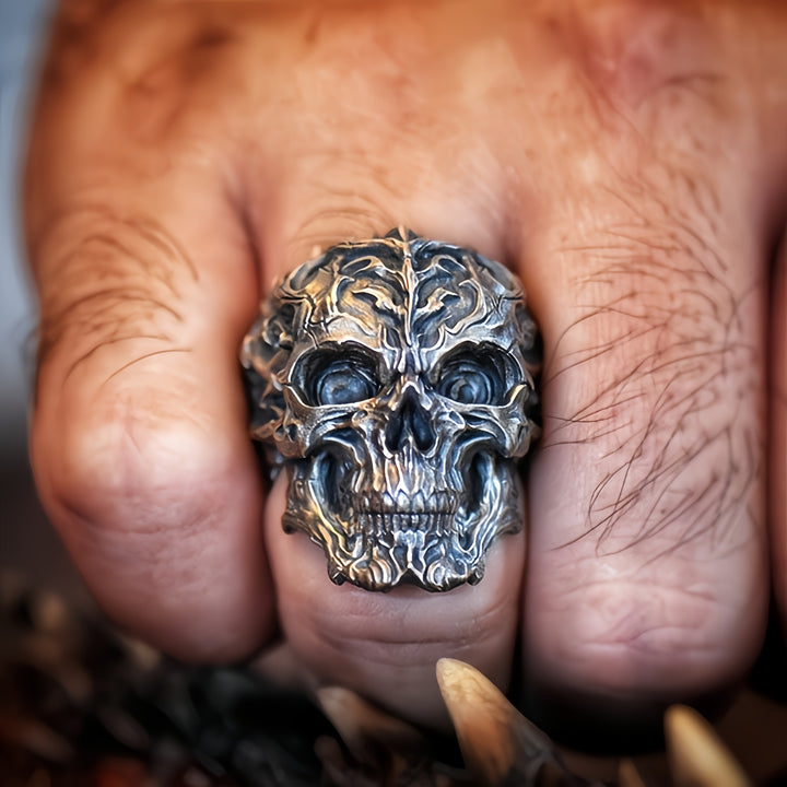 Mecha-Style Skull Ring