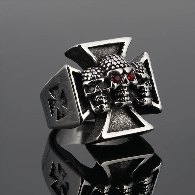 Iron Cross &amp; Triple-Skull Ring