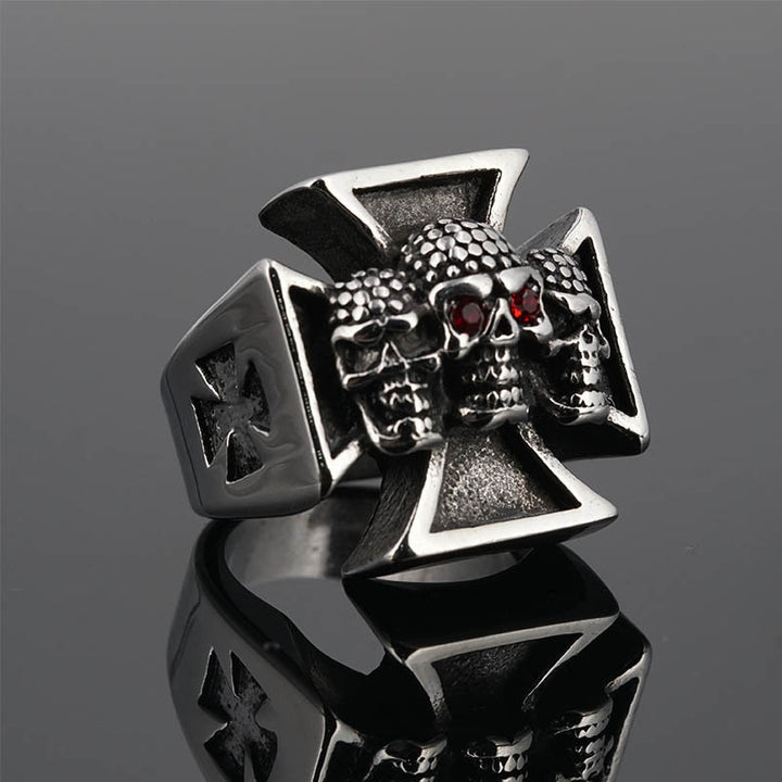 Iron Cross &amp; Triple-Skull Ring