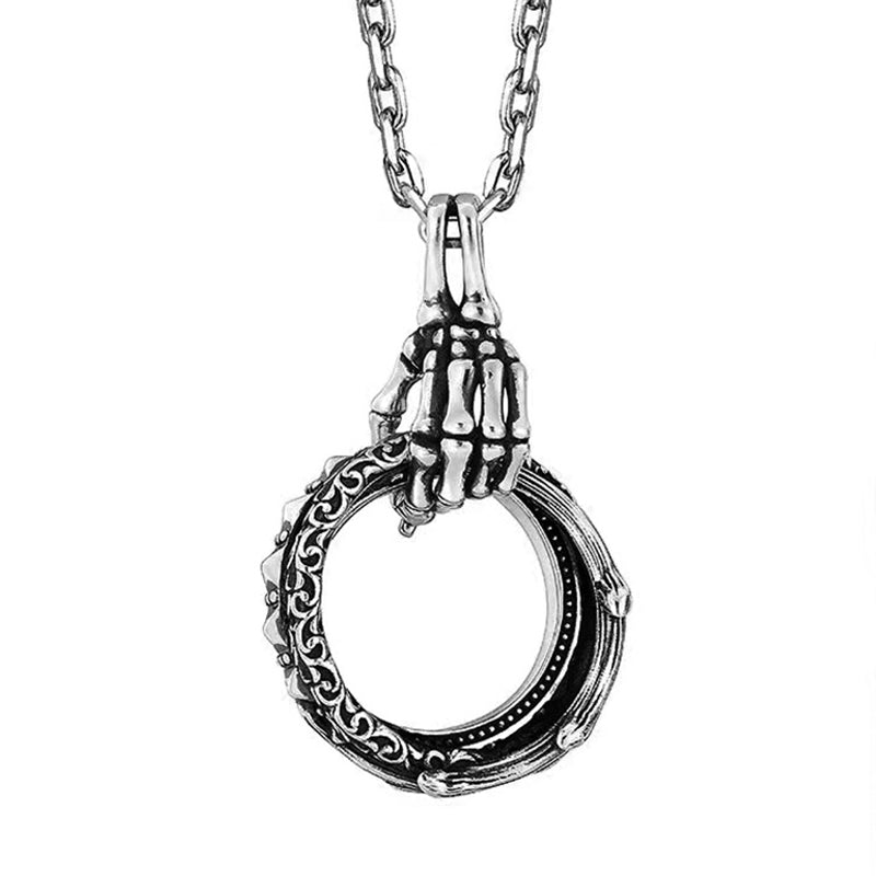 Ring of Hope Skull Necklace