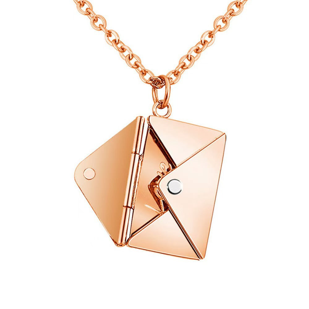 Envelope Pendant Necklace